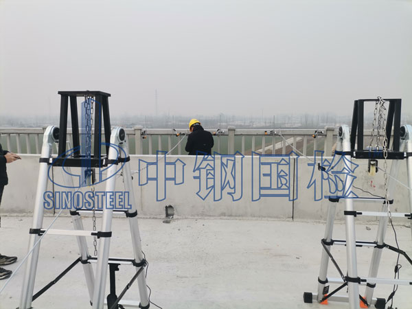 栏杆检测现场
