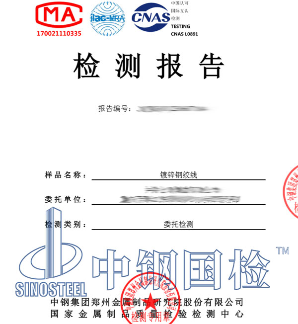 钢绞线检测报告