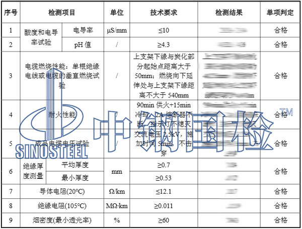 电线检测项目结果