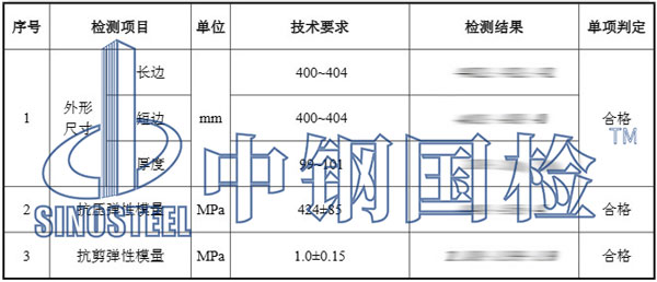 桥梁橡胶支座检测项目结果