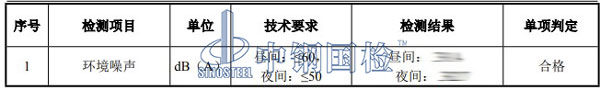 墙体噪音检测项目结果