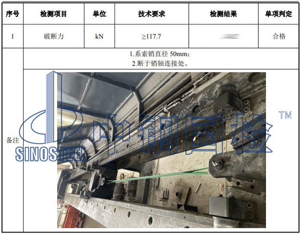 吊索具检测项目结果