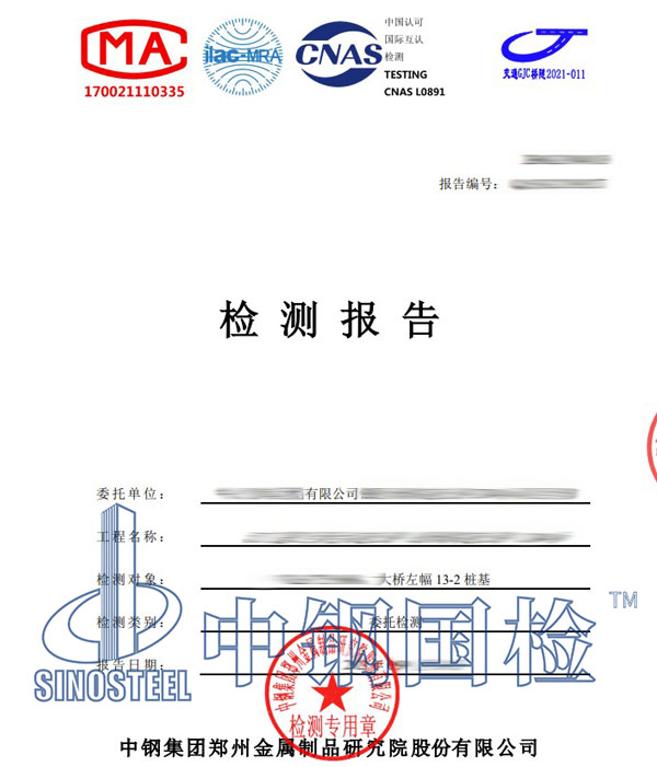 桥梁桩基检测报告