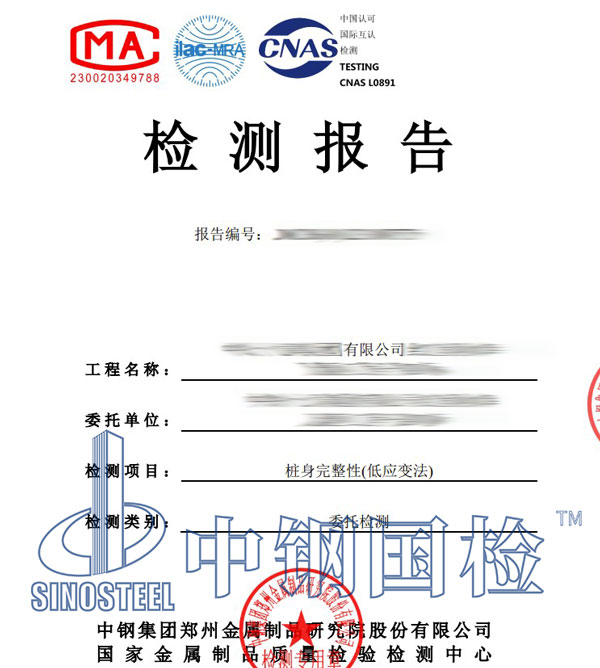 桩基检测报告