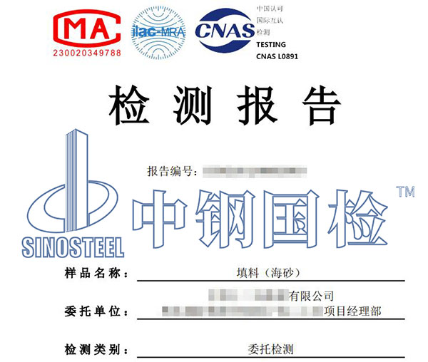 填料氯离子检测报告