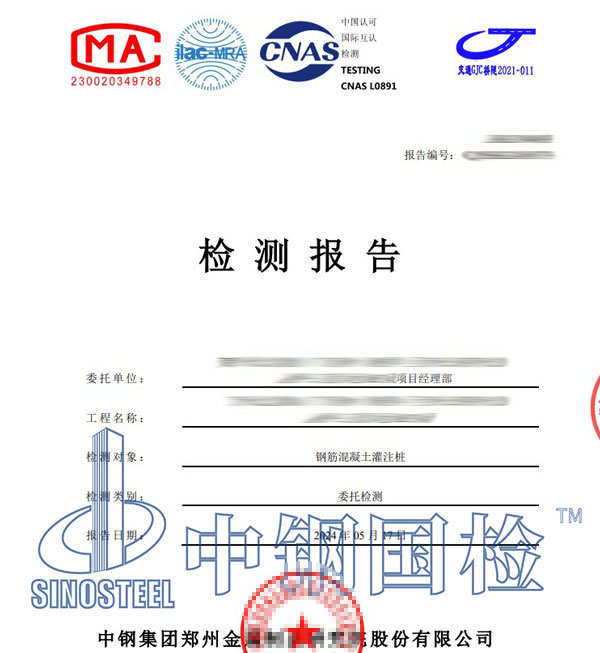 钢筋混凝土灌注桩检测报告