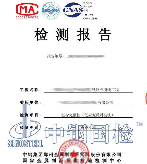 桥梁桩基检测报告