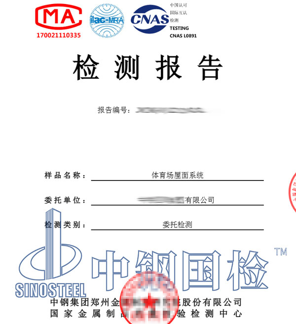 体育馆安全检测鉴定报告
