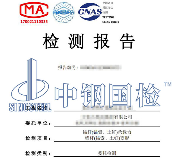 边坡防护锚杆检测报告