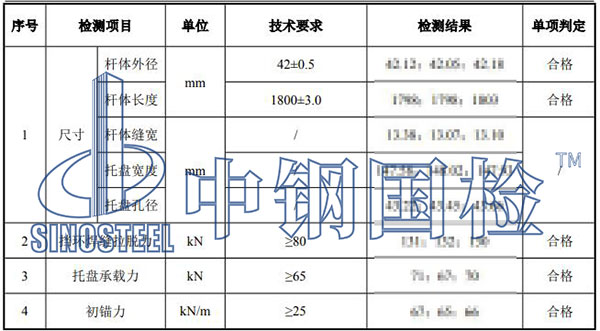 管缝锚杆检测结果